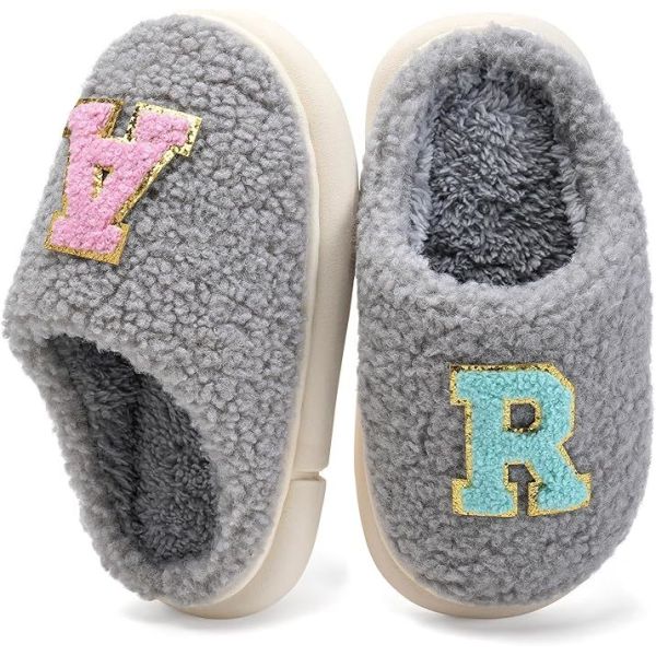 Cozy and Fashionable Kids Indoor Slippers with High-Density Memory Foam and Breathable Knit Upper
