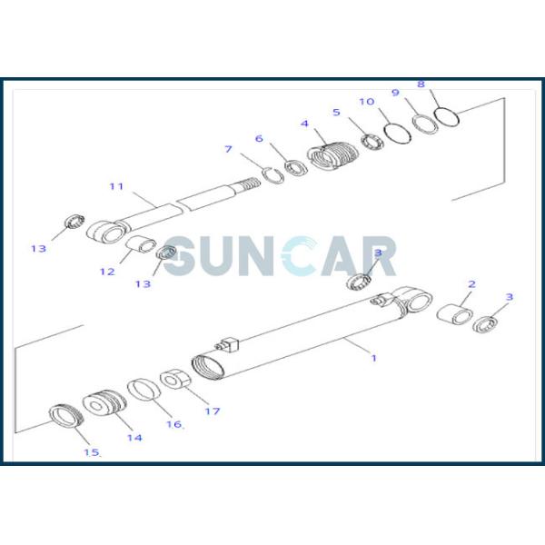 Buy 707-98-11270 7079811270 Arm Cylinder Seal  Kit Fits Komatsu Excavator PC10UU-3 at wholesale prices