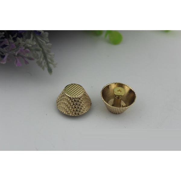 Fashion gold pattern 10 mm metal die-cast zinc alloy dome pop rivet for bag bottom