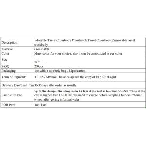 adorable Tassel Crossbody Crosshatch Tassel Crossbody Removable tassel crossbody