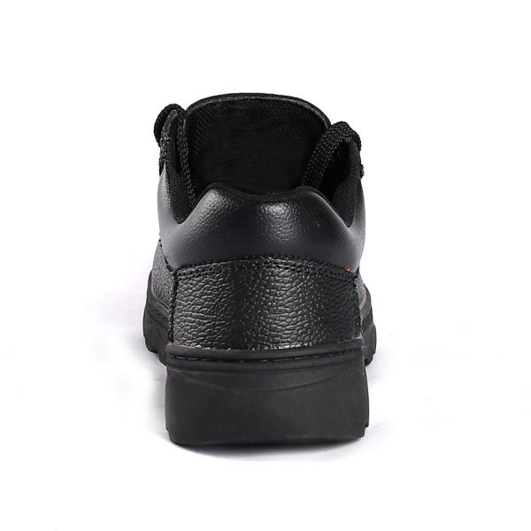 Embossed Cow Leather Sole Puncture Slip Resistant Workplace Protection PU Safety Shoes