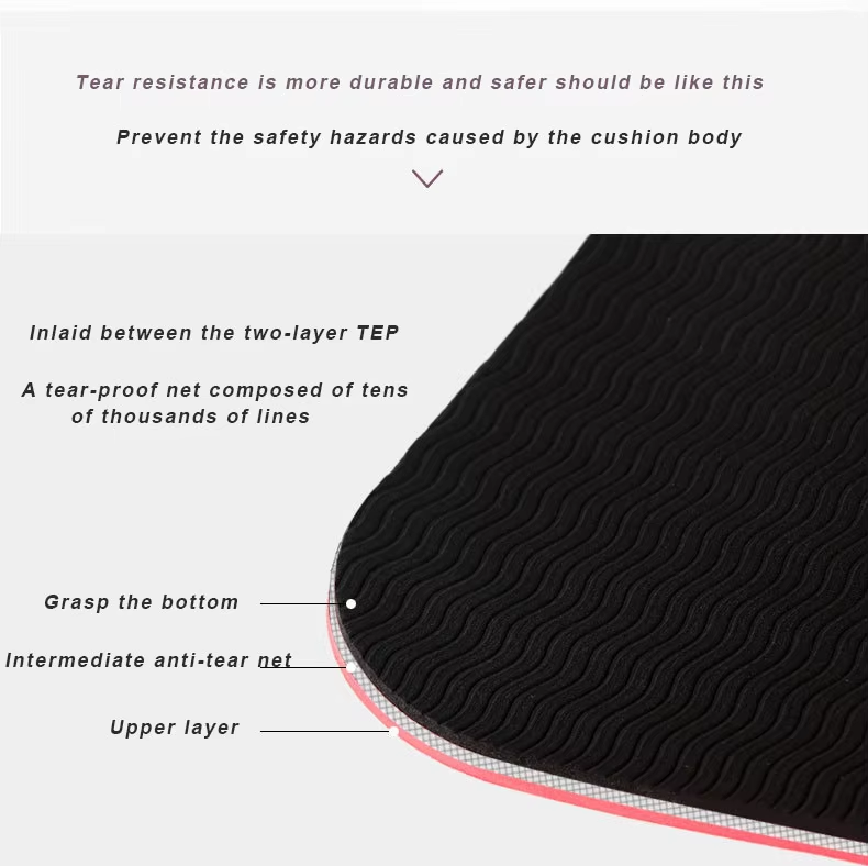 Ultra Lightweight And Portable TPE Yoga Mat For Home Studio And On The Go Practice