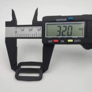 32mm*25mm Backpack Plastic Buckle Slides L Shaped