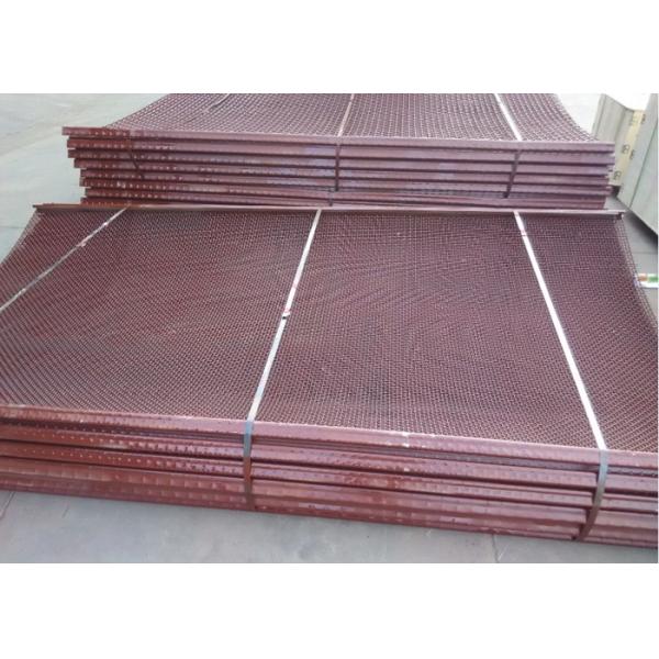 0.5-12mm Carbon Steel Wire Mesh , Crimped Metal Sieve Mesh