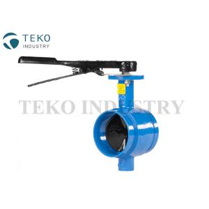 Grooved End Fire Protection Butterfly Valves Epoxy Coating For Hydrocarbon