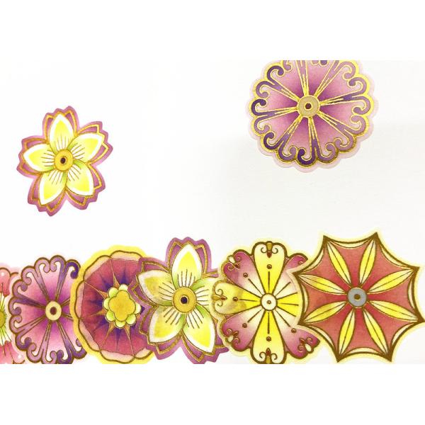 Custom 15mm*10m Decorative Packing Tape Printed Foil Washi Tape