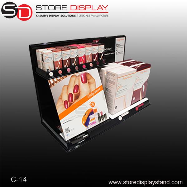 Buy nail polish bottle counter display showbox from factory customized at wholesale prices