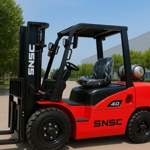 4T LPG Gas Forklift with 3m-6m Lifting Height and 1220mm Forks for Heavy Duty