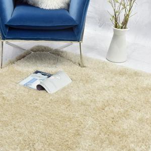 Decorative multi-color polyester loose twist shaggy rug with classic colors and