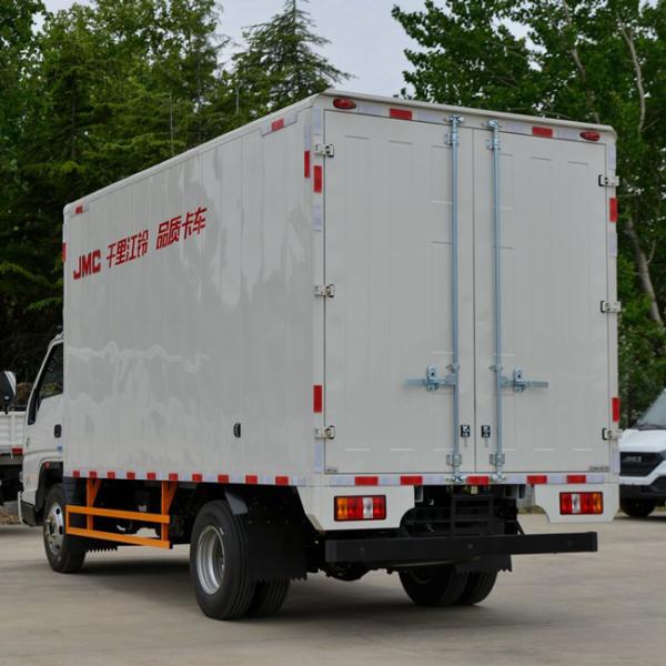 Factory Customized 4X2 130HP JMC Truck Van Trucks Cargo Van Truck With 4.2Meter Cargo Boxes