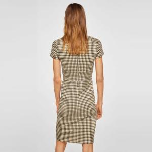 Hot sell woven ladies summer office dress
