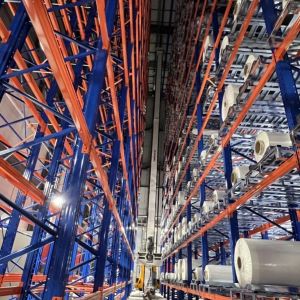 Electric Stacker Crane System Longevity Warehouse Stacker Crane Pallet Lift