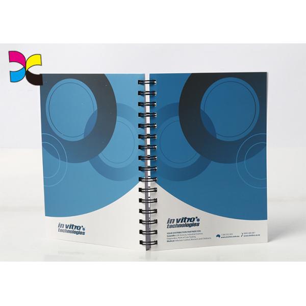 Buy CMYK Color Paper Printed Notebooks  With Metal Spiral /  Lined Notebook For School at wholesale prices