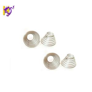 Nickel Plated Steel Cylindrical Battery Compartment Spring With Compression