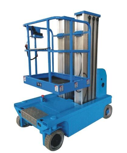 Safety Brackets Electric Aerial Order Picker Forklift Customized Color