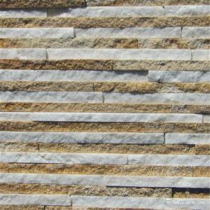 Quality Thin Marble / Sandstone / Quartzite Stone Veneer White and Yellow Color for sale