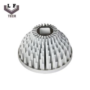 Aluminum 6063-T5 White Painting Turning Milling Sun Flower Extrusion Led Heat