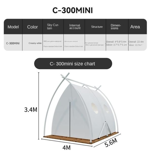 Buy Experience Luxurious Camping Glamping Tent ODM Fire Proof Bell Tent at wholesale prices