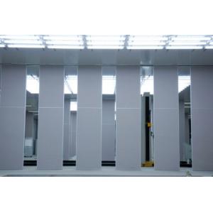 Unique Acoustic Folding Partition Walls Fabric Surface Sliding Aluminium Roller