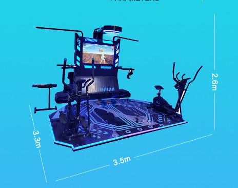 Dancing Game VR Arcade Machine HD Display Acrylic Ergonomic leather chair