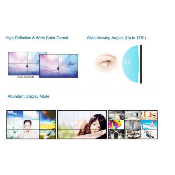 42 / 46 / 55 / 60 Inch Indoor LCD Video Display TV Wall HD 1920X1080 For Domenstration