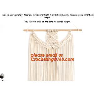 MACRAME FOLDABLE SCREEN, MACRAME WALL HANGING, MACRAME WALL HANGING, MACRAME