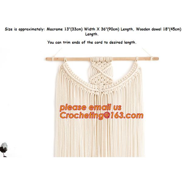 MACRAME FOLDABLE SCREEN, MACRAME WALL HANGING, MACRAME WALL HANGING, MACRAME