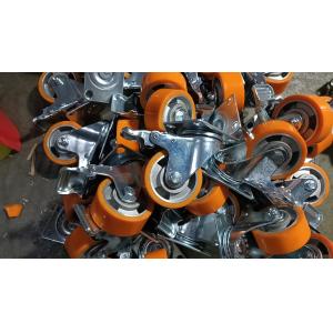 China Heavy Duty Trolley Casters With Swivel / Rigid / Locking Mount on sale