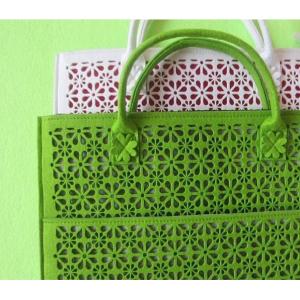 China Alibaba Top selling Eco-Friendly Laser Cut Felt Laptop Bag with handle on sale