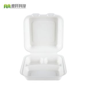 Disposable Food Packaging Pulp Sushi Biodegradable Tableware of Sugarcane