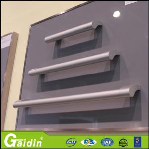 Quality bedroom dresser powder coated foggy siver aluminum furniture handle for sale