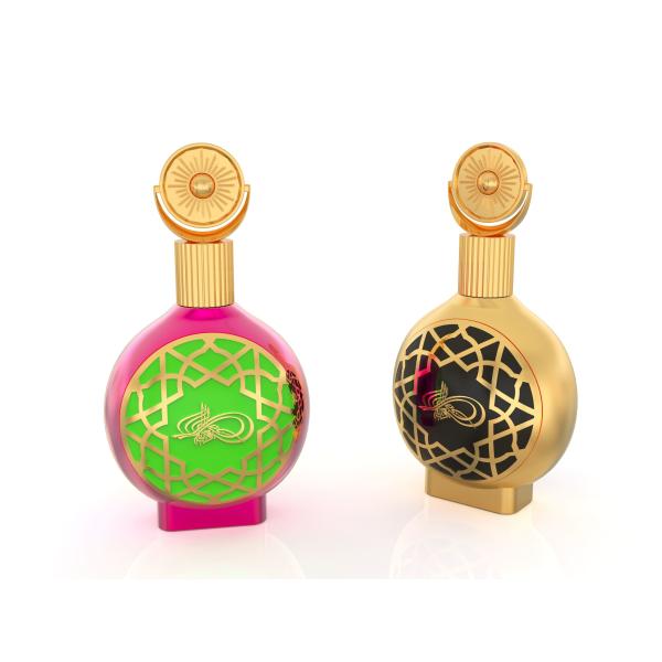 Exquisite Gold Zinc Alloy Zamak Perfume Cap Set For Your Own Perfume Brand