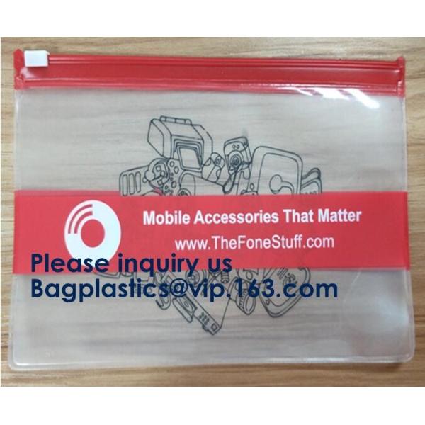 Buy Biodergadable Customized Pvc Plastic Zipper Slider Bag Makeup Zipper Bag For Travel Slider Zipper Bag With Zipper at wholesale prices
