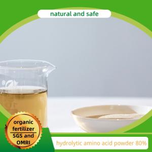 Quality Yellow Amino Acid 80% Powder Formula For Compound Liquid And Powder Fertilizer for sale