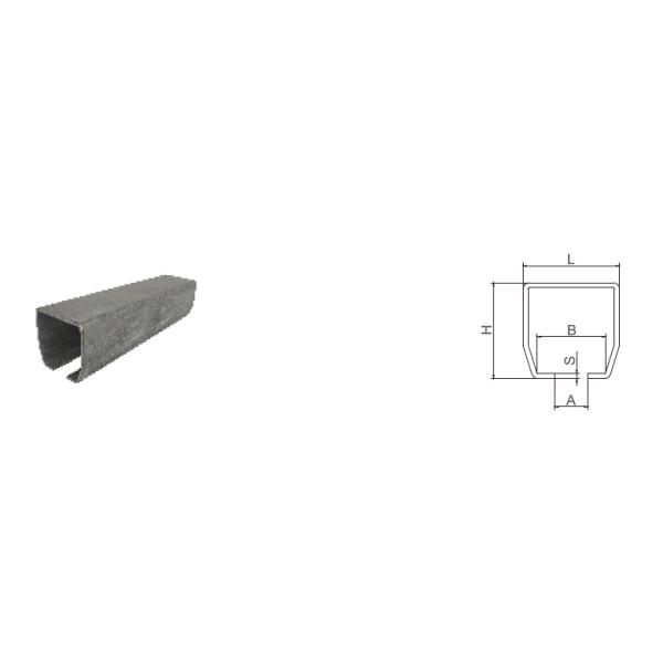 Q235 Steel Medium Cantilever Gate Track Sliding Gate Guide Rail Track Channel