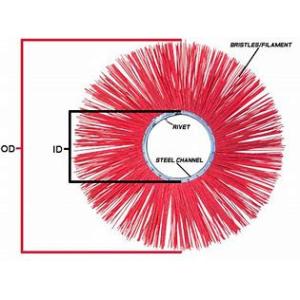 Galvanized 25" 660mm Bobcat Street Sweeper Replacement Brushes