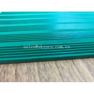 Green 3mm Thick Durable Corrugated Rubber Sheet Anti in Roll Colorful Rubber