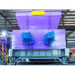 Heavy Duty Automatic Metal Shredder with Six-fold Bearing Seal and Helix Tool