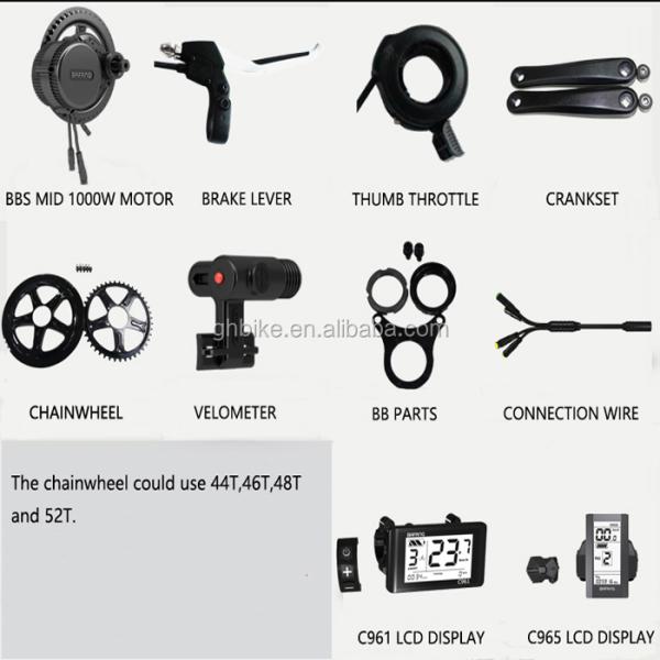 BAFANG G320 Middle M615 750W/1000W Brushless 8fun BBSHD-48V Electric Bike Motor Kit