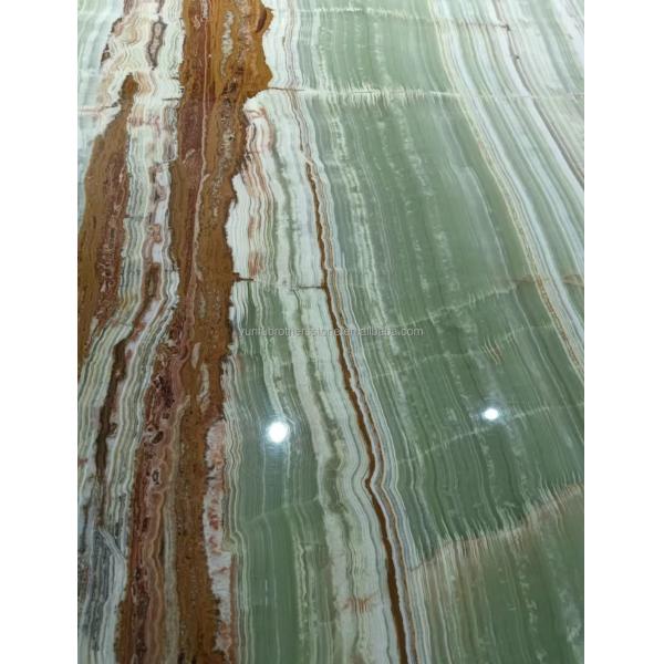 Polished Surface Finishing Pakistan Bamboo Onyx Marble Slabs for Table Modern Design Style