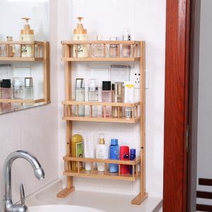 4 tier bamboo fridge storage rack