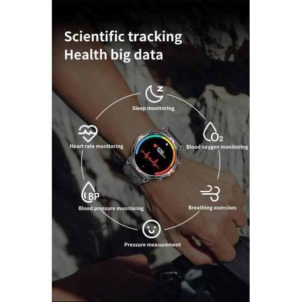 BT Call Professional GPS AMOLED 650Mah 3ATM Waterproof Fitness tracking Sports Smartwatch