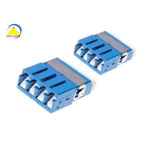 LC UPC Quad Optic Adapter APC Plastic Singlemode Zirconia With Internal Shutter