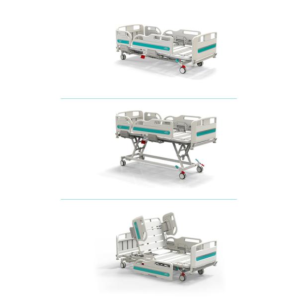Factory Metal Multifunction Folding Medical Furniture Icu Patient Nursing Adjustable Electric Hospital Bed With Casters