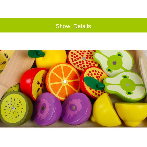 Montessori Kitchen Pretend Toy For Children Cutting Fruit Vegeta