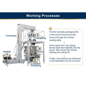 Quality Vertical Granule Packaging Machine , 4KW Power Powder Sachet Packing Machine for sale