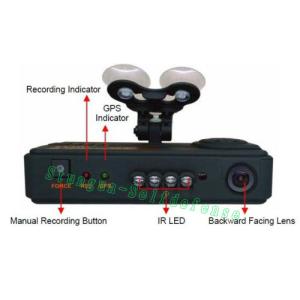 Dual camera E07 car black box DVR with GPS & G-Sensor