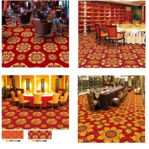 Polypropylene PVC Commercial Flooring Antique Flower Pattern OEM Service