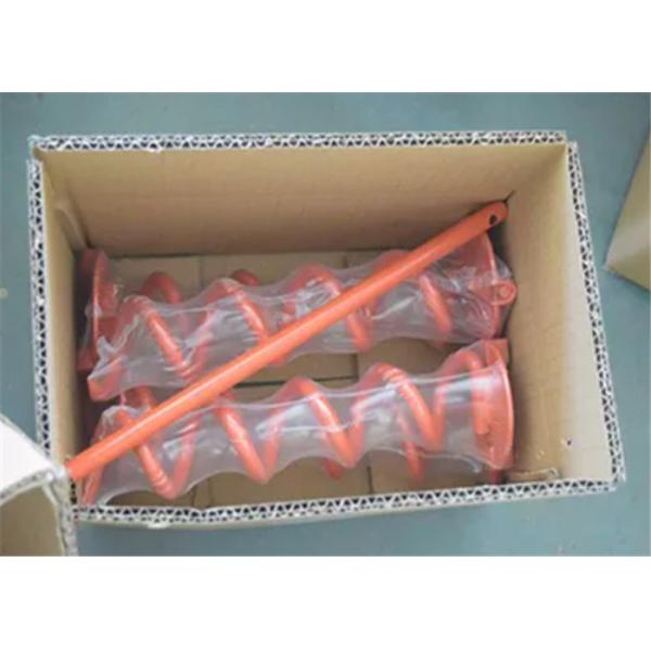 Outdoor 8 Inch Folding Ring Spiral Ground Anchor Tent Stakes Heavy Duty