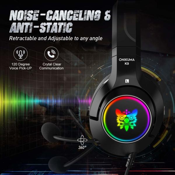 DC5V 117dB onikuma k9 Stereo Gaming Headphone